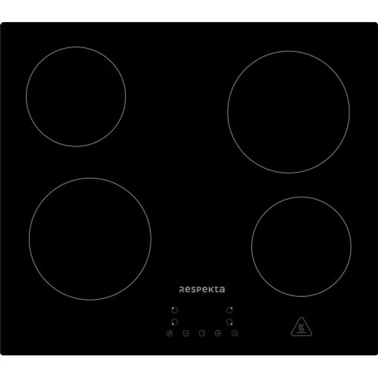 Respekta Glaskeramikkochfeld autark/Rahmenloses Einbaukochfeld mit 4 Platten / 9 Leistungsstufen/Touch Control/Timer/Kindersicherung / 60 cm/in schwarz/KM 4400-28 – Bild 2