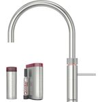 Quooker PRO3 Reservoire für kochendes Wasser + CUBE für gekühltes Sprudelwasser - Fusion Round - Voll-Edelstahl
