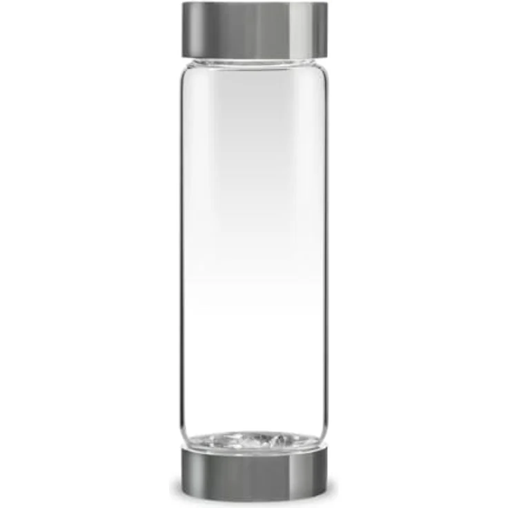 VitaJuwel ViA Trinkflasche 500ml ohne Einsatz mit 2 Deckeln – Bild 2