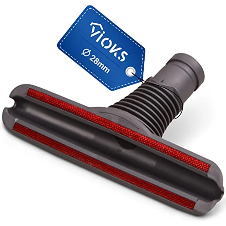VIOKS Polsterbürste Düse Ø 28 mm Ersatz für Dyson Aufsatz 911869-01 91186901 Tierhaar Bürste Staubsauger Aufsatz für Dyson Staubsauger DC05 DC08, Effektive Tierhaarbürste in Blau – Bild 1