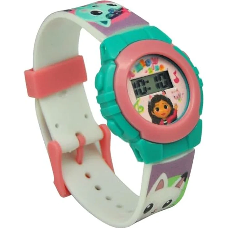 Kids Licensing Reloj Digital La Casa de Muñecas de Gabby, funktionale Armbanduhr für Kinder – Bild 3