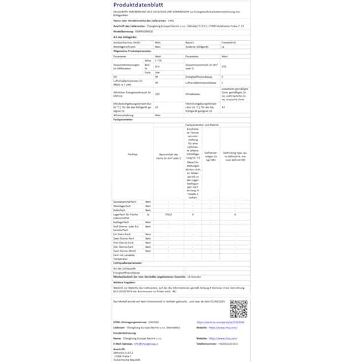 CHiQ KMRF630NESE Side by Side No-Frost Kühl-/Gefrierkombination mit 356 Liter Kühlfach, 203 Liter Gefrierfach und Wasserspender im Premium Dark Inox Look – Bild 12