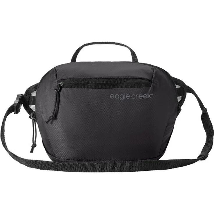 Eagle Creek Packables Gürteltasche 19 cm, schwarz, 100% Polyester, kompakte Bauweise 19 cm x 6 cm x 15 cm
