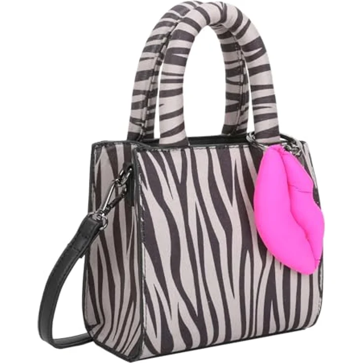 Buffalo Boxy30 Mini Bag Handtasche, 17.5 cm, 100% Polyester, weiss – Bild 2