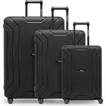 REDOLZ Hartschalen Koffer-Set 3-teilig ohne Reißverschluss | 3-Punkt-Verschluss-System | aus hochwertigem Polypropylen Material | 4-Doppelrollen & TSA-Schloss für Damen & Herren (Essentials 15)