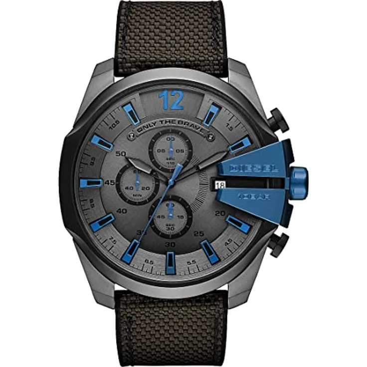 Diesel Herren Chronograph Quarz Uhr mit Nylon Armband DZ4500