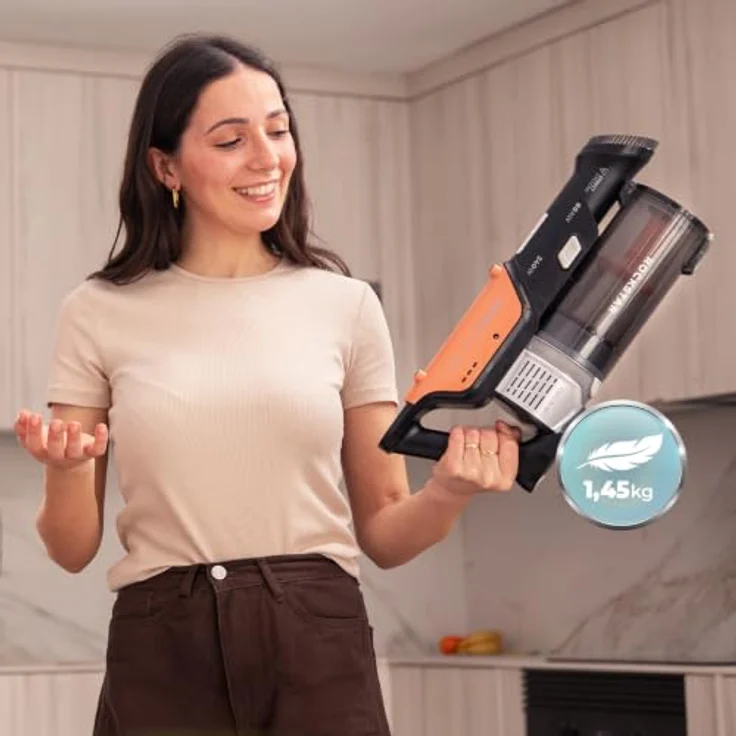 Cecotec Rockstar S30 Flex, Kabelloser Handstaubsauger mit hoher Saugleistung und flexiblem Schlauch, EU Plug 220V – Bild 3