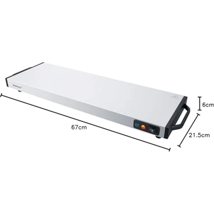 Steba WP 120 Wärmespeicherplatte, 1200W, 60x20cm, edelstahl, schwarz – Bild 5