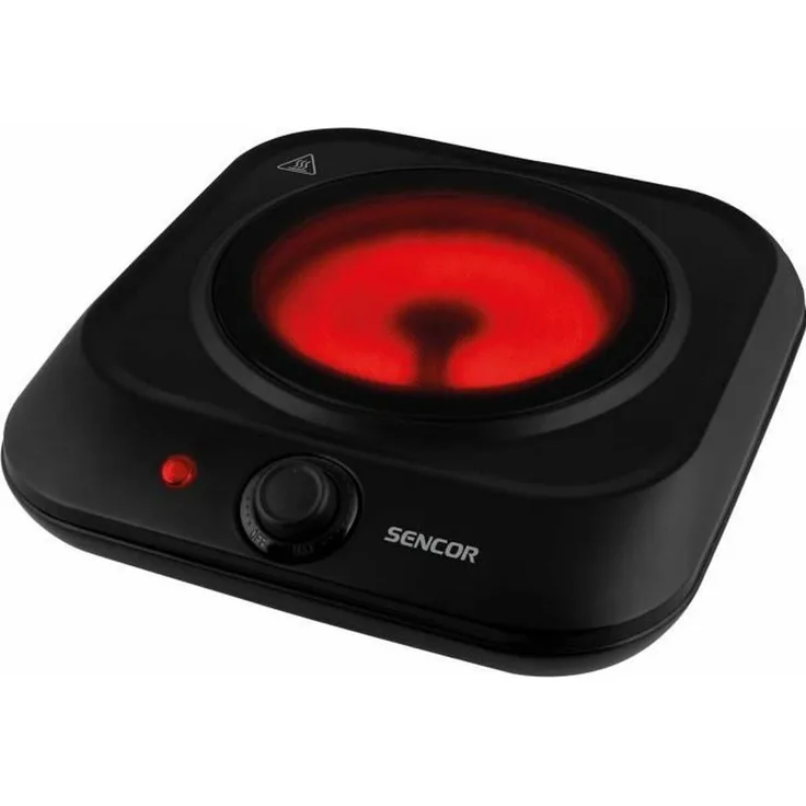 Sencor SCP 1763BK, Freistehendes Kochfeld mit 1200 W Leistung und Cerankochplatte, Schwarz