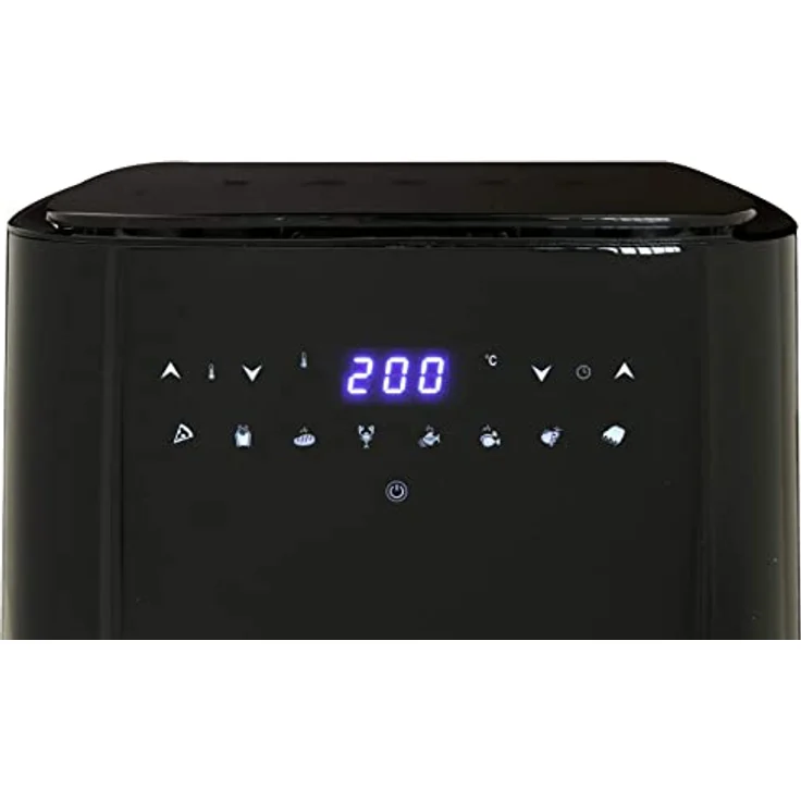 DESKI Heißluftfritteuse 5 Liter Edelstahl schwarz 1450 Watt Touch Display – Bild 5