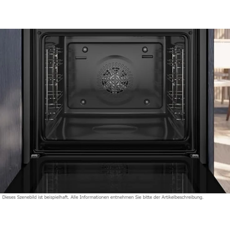 Siemens EQ211KA1BZ Set Einbauherd Deep Black Inox HE213ABB3 mit 5 Backofenfunktionen, 3D Heißluft und Glaskeramikkochfeld EA631GNA1E, 60 cm, zusätzliches Backblech HZ631070 – Bild 5