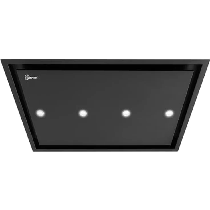 GURARI GCH 791 BL Diamond Deckenhaube, Dunstabzugshaube 90 cm Schwarz, 850 m³/h, Touch Control, LED-Beleuchtung – Bild 1