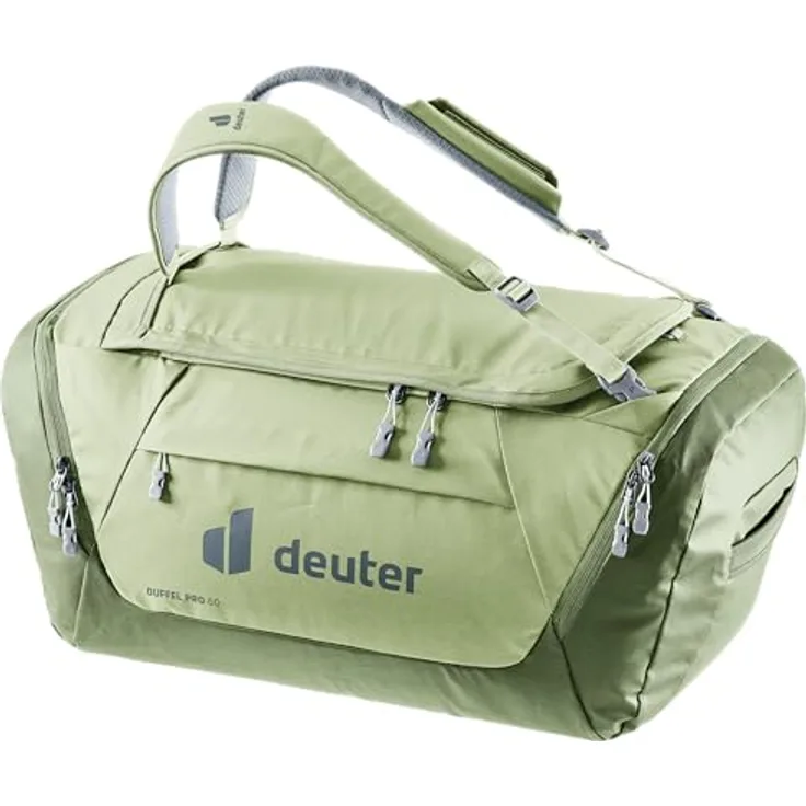 Deuter Duffel Pro 60, Weekender Reisetasche aus 100% Polyester, 66 cm, grün