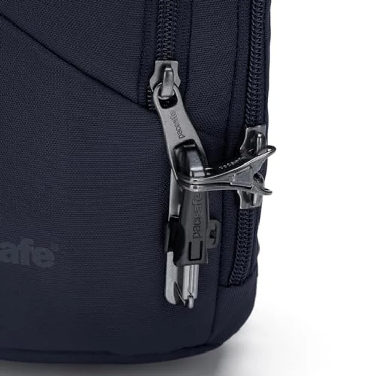 Pacsafe Vibe 150 Umhängetasche RFID, kompakte Handtasche mit Anti-Diebstahl-Funktionen, 16 cm, Blau – Bild 10