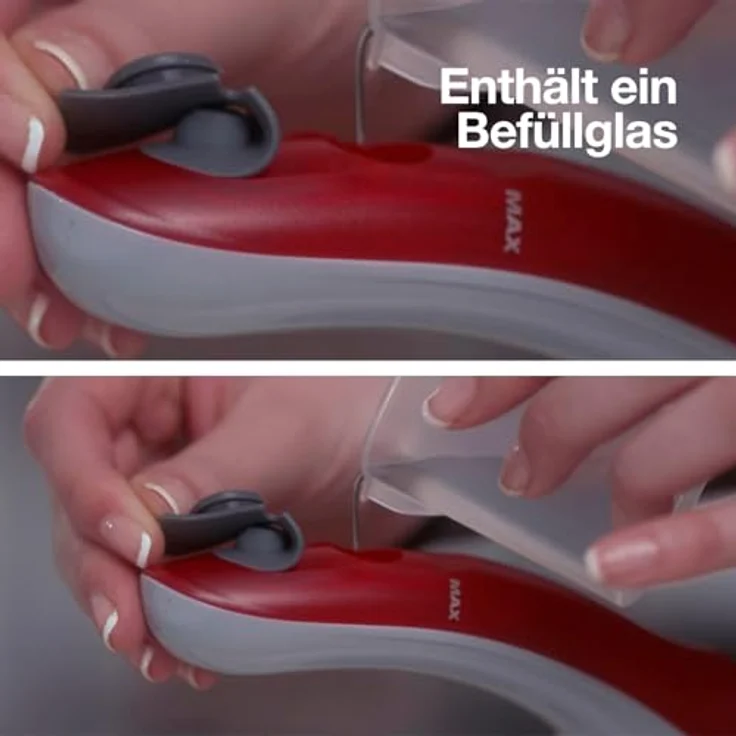 Solac Viaggio Pro Trocken- & Dampfbügeleisen Edelstahl-Bügelsohle 45 g-min Grau Rot 1100 W 120 - 240 V – Bild 7