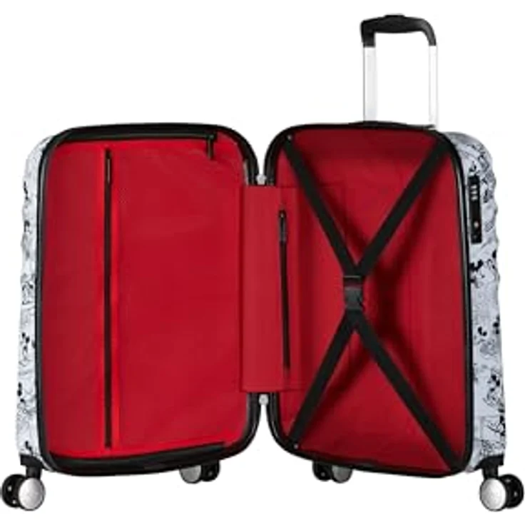 American Tourister Wavebreaker Disney FL - Spinner S, Handgepäck, 55 cm, 36 L, Mehrfarbig (Minnie Comics White) – Bild 5