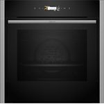 Neff B44CR71N0 Einbau-Backofen N70, Hide, Full Touch TFT-Display, Pyrolyse, Edelstahl, Amazon Exclusive Edition