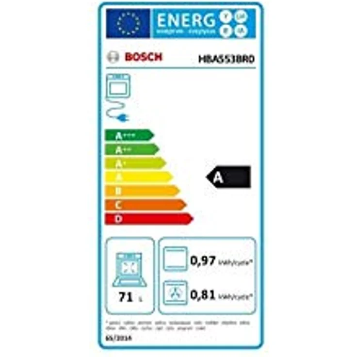 Bosch Einbaubackofen HBA553BR0, 71 L, 3D+ Air Pulsé, EcoClean, Inox – Bild 5