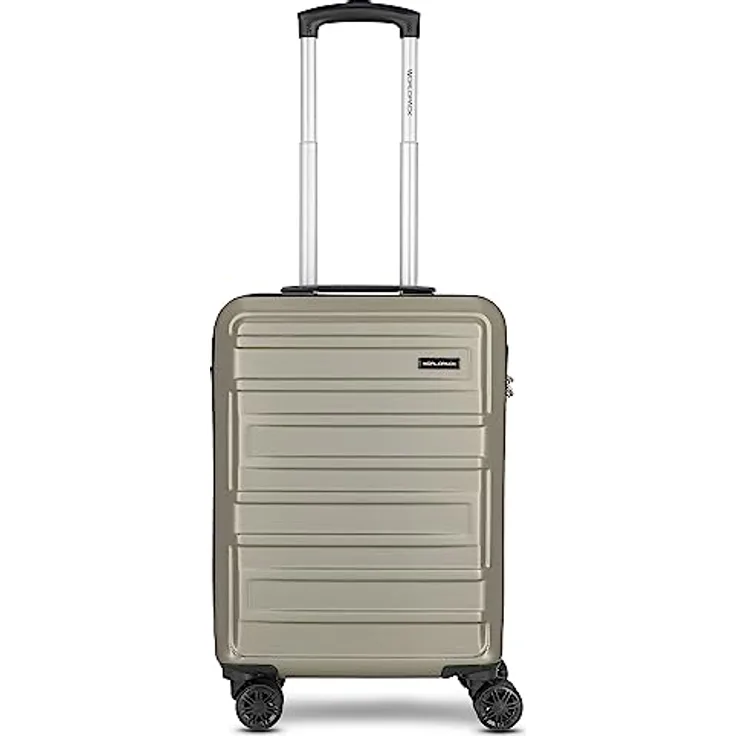 Worldpack New York 2.0 Handgepäck Koffer | Hartschalen Kabinentrolley mit 4-Rollen-System, arretierbarer Tragegriff und Zahlenschloss | 38 cm x 22 cm x 55 cm - 2,6kg
