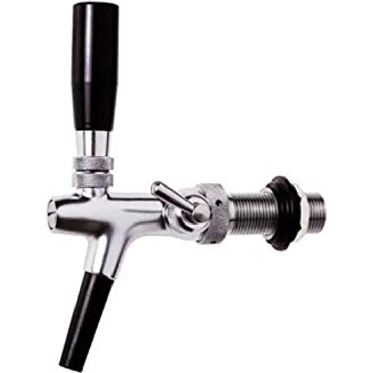 ich-zapfe Bierzapfanlage Fasskühlschrank KegMasterЕ, u.a. inkl. Schanksäule und Kompensatorhahn, 214l Volumen, schwarz – Bild 5