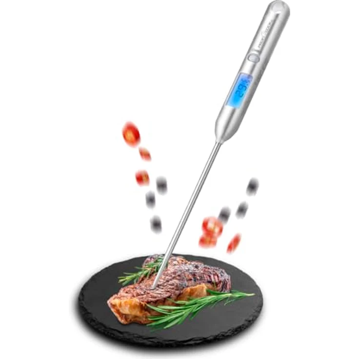 ProfiCook PC-DHT 1039 Digitales Haushaltsthermometer mit LCD-Display, Temperaturbereich: -45°C - 200°C, Edelstahl – Bild 8