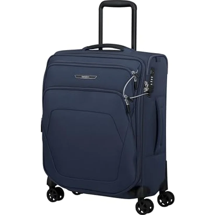 Samsonite Spark SNG, Handgepäck Koffer 55 x 40 x 23 cm, erweiterbar, 48/55L, Kunststoff, Blau (Midnight Blue) – Bild 1