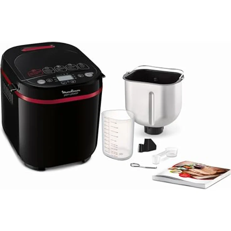 Moulinex Brotbackautomat Programme Kunststoff 31 x 29 x 29 cm Schwarz-Purpur – Bild 2