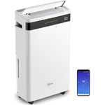 alfda AEF2000W Luftentfeuchter elektrisch mit App-Steuerung - 20 Liter/Tag, Raumentfeuchter bis 40 m², Swing-Funktion, Wäschemodus