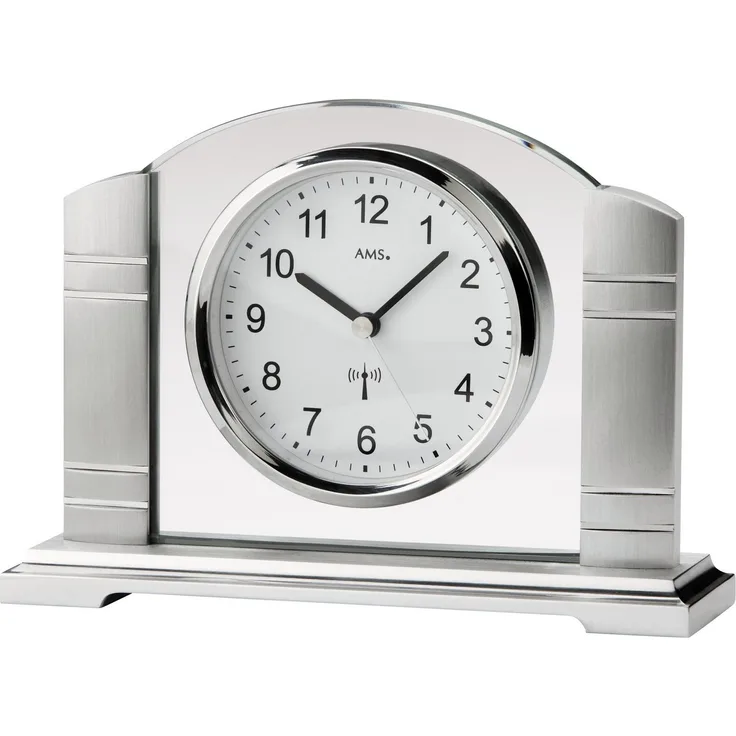 AMS Funktischuhr F5142, stilvolle Tischuhr als elegantes Wohnaccessoire