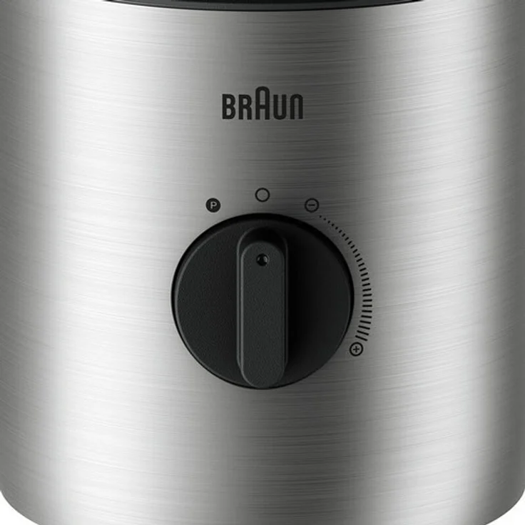 Braun PowerBlend 3 JB 3272 Standmixer 1,5 l Glas-Mixaufsatz, Küchenhelfer zum Zerkleinern, Pürieren & Mixen, inkl. 2 Smothie2Go Flaschen, 800 Watt, Edelstahl – Bild 2