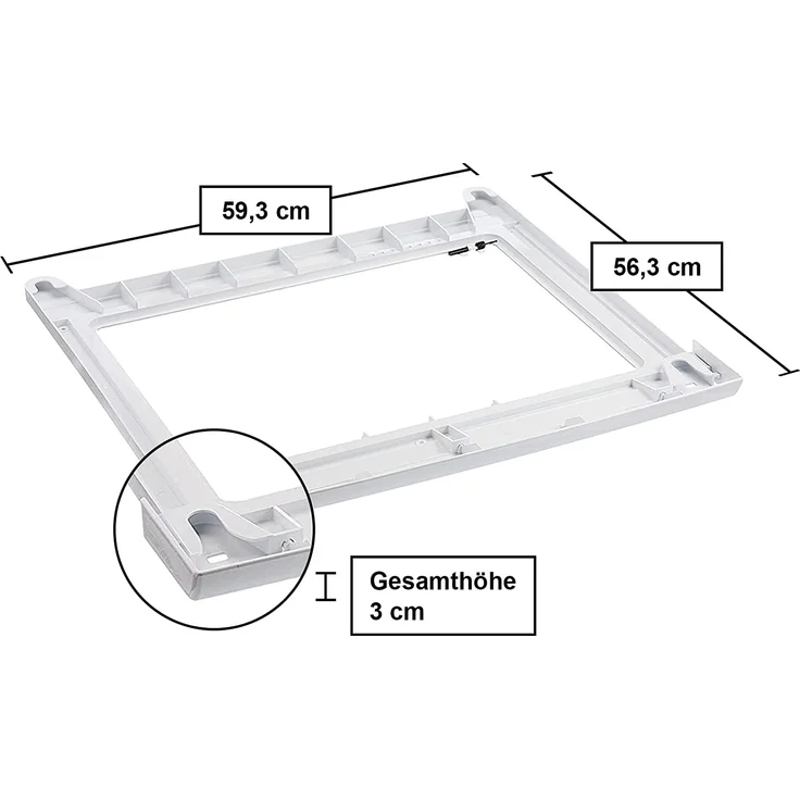 Bosch WTZ20410, Wäschetrockner-Verbindungssatz, Maße 600 x 550 x 40 cm, für Bosch WAY2854D – Bild 3