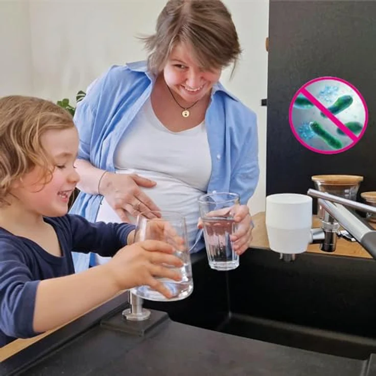 Riva rivaALVA-S Jova EM Ersatzkartusche | Für Wasserhahnfilter mit Blockaktivkohle und HighTech Membran, EM Keramik, biologisch abbaubares Gehäuse – Bild 4