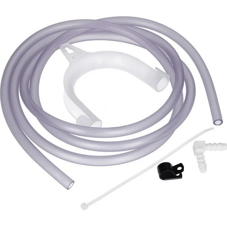 AEG Kondenswasserschlauch 1251225031, Set Ablaufvorrichtung für Trockner, 2520 mm halbtransparent, mit Zubehör