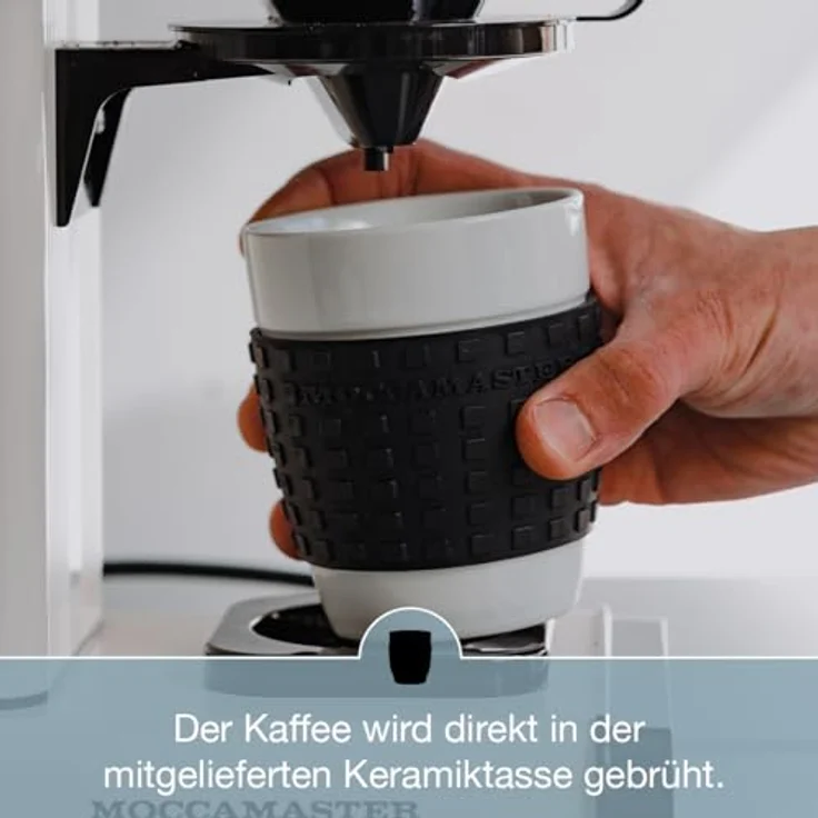 Moccamaster Filter Kaffeemaschine Cup-one, 0.3 Liter, 1090 W, Off-White – Bild 5