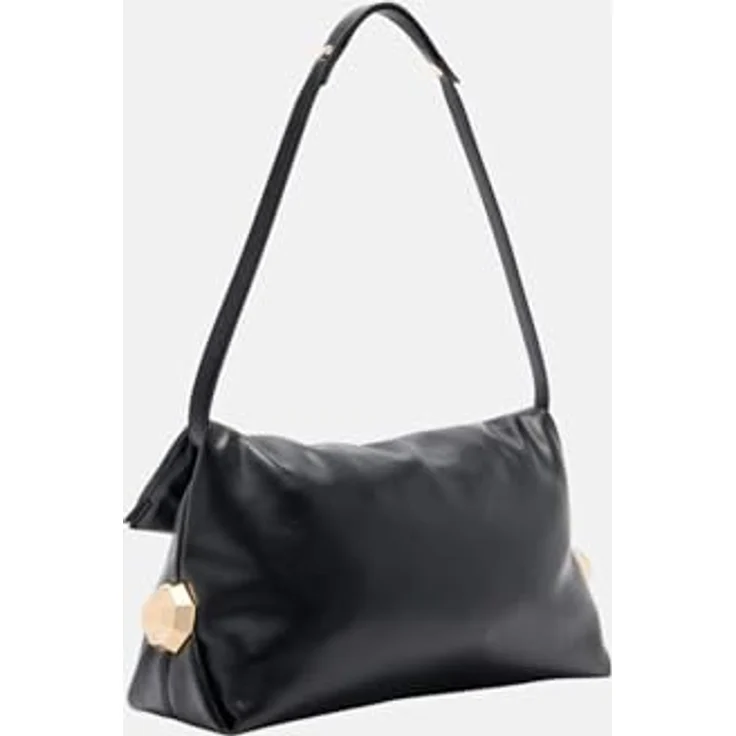 Liu Jo Riccy Schultertasche M 30 cm, handliche Umhängetasche aus langlebigem Polyurethan mit Magnetverschluss, schwarz – Bild 3