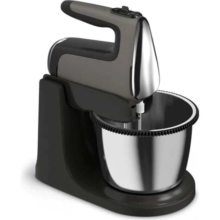 Tefal HT654E38 Powermix Silence Hand Mixer with Pivoting Bowl 2.5 L 600 W Black – Bild 2