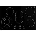 Glaskeramik Kochfeld 80 cm | Autark | 9,255 kW | 5 Zonen | 9 Stufen | Bräterzone | Dreifachzone | Rahmenlos | Timer | Restwärmeanzeige | KK7705RL