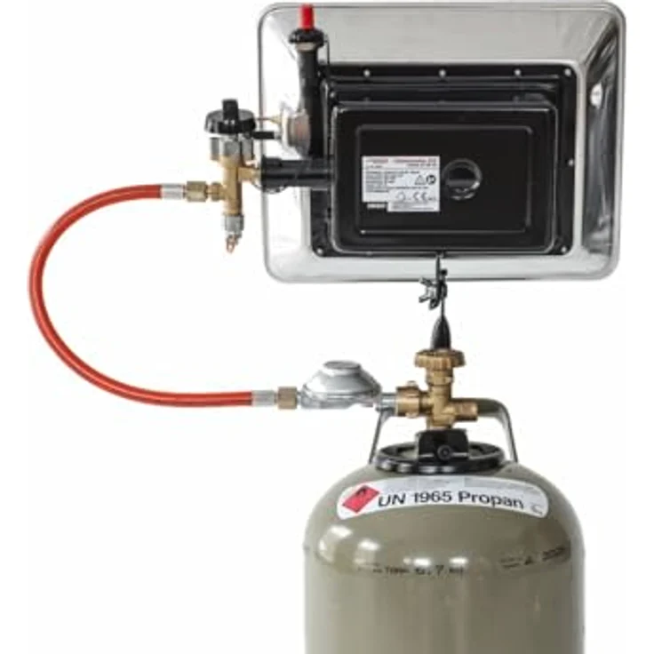 ROTHENBERGER Industrial Flaschenheizstrahler Piezo Version Frankreich, 4200 Watt Heizlüfter für mobile Beheizung und Trocknung, robust für gut belüftete Räume – Bild 7