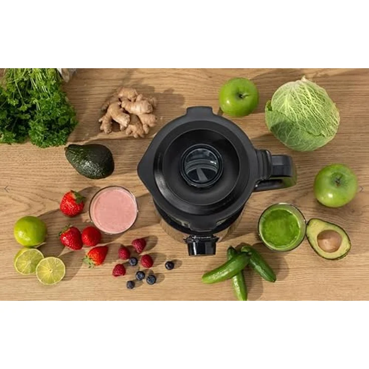 Gorenje B800GBK Standmixer, 800 W, 2 Geschwindigkeiten, 1.5 L Glaskrug, schwarz, silber – Bild 2