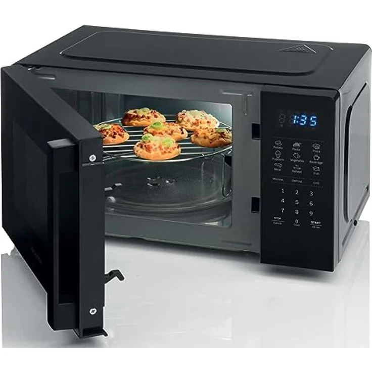 Hisense H20MOB4HG Mikrowelle mit elektronischer Steuerung, Fassungsvermögen 20 l, Leistung 700 WattGrill Leistung 900 Watt, LED-Display Touch-Bedienelemente, Grillfunktion, Farbe Silver – Bild 3
