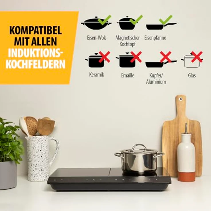 Tristar Doppel-Induktionskochplatte IK-6162 – Energieeffizient in schwarzem Hochglanzdesign – Bild 7