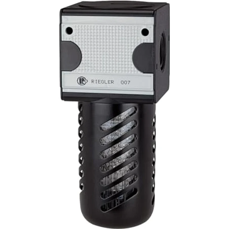 Riegler Aktivkohlefilter »multifix«, PC-Behälter mit Schutzkorb, BG 1, G 1/4, bis 16 bar, zur Geruchsfiltrierung der Druckluft – Bild 1