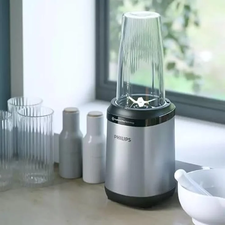 Philips HR2765/00, Standmixer mit 800 W, 0,7 + 0,5 L Tritan Behälter, Krusieren von Eis, silber – Bild 4
