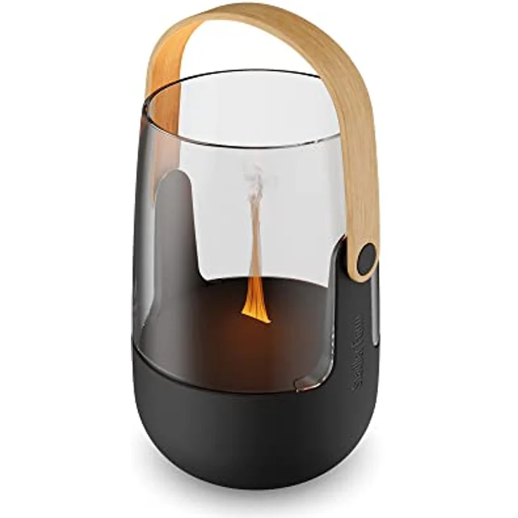 Stadler Form Aroma Diffuser & Laterne Sophie Little, mit Akku bis 7h, Indoor und Outdoor geeignet, beleuchtet und beduftet, mit Flammen-Effekt, schwarz – Bild 1