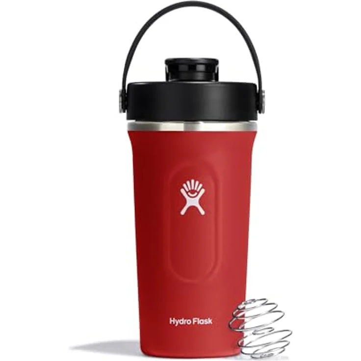 Hydro Flask Insulated Shaker Bottle 709 ml (24 oz) - Isolierte Flasche für Proteinshakes und Nahrungsergänzungen, Goji – Bild 1