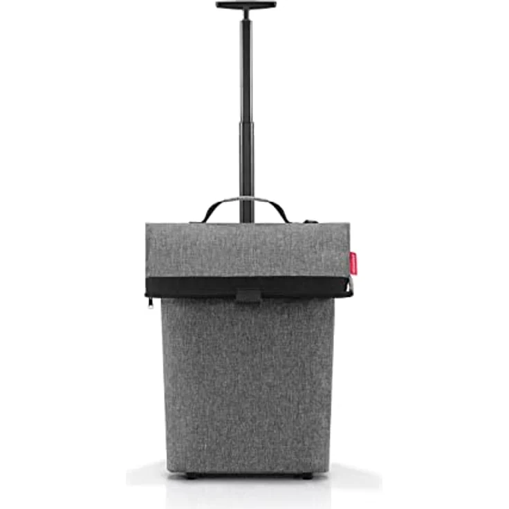 reisenthel trolley M NT7052 Einkaufsshopper mit Rollen in der Farbe silver - aus hochwertigem Polyestergewebe - wasserabweisend - B 48 x H 39,5 x T 29cm – Bild 1