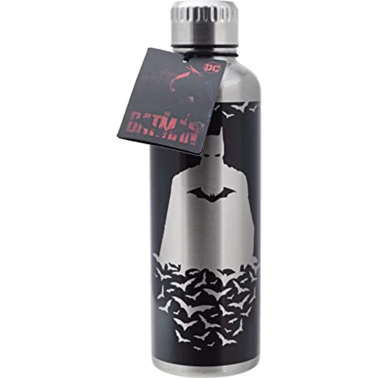 Paladone PP9773TBM Batman Wasserflasche, Edelstahl, 500 milliliters, Mehrfarbig – Bild 5