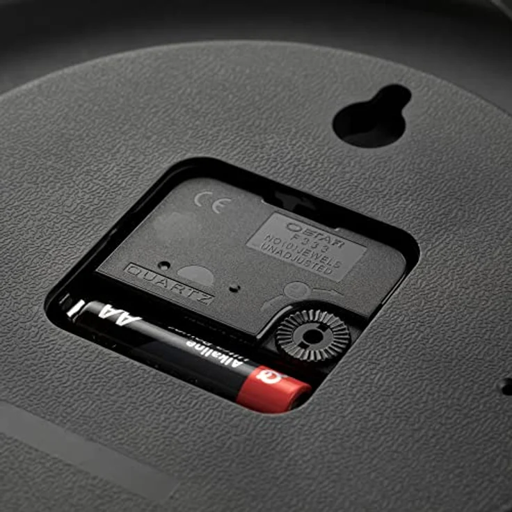 Fysic FK150, analoge Wanduhr für Demenzkranke mit extra großem Zifferblatt und Tageszeit-Anzeige (Tag/Nacht) im Aluminiumgehäuse – Bild 6