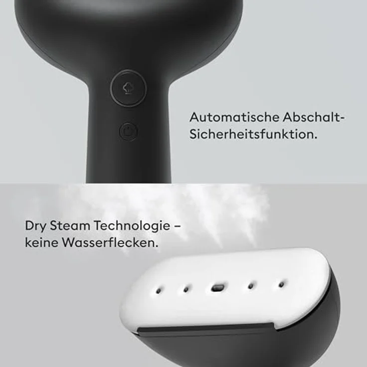 Steamery Dampfbürste Cirrus No. 3 Iron CI30101EU, 1200 W, schwarz - Hybrid Steam- und Bügeleisen für faltenfreie Kleidung – Bild 5
