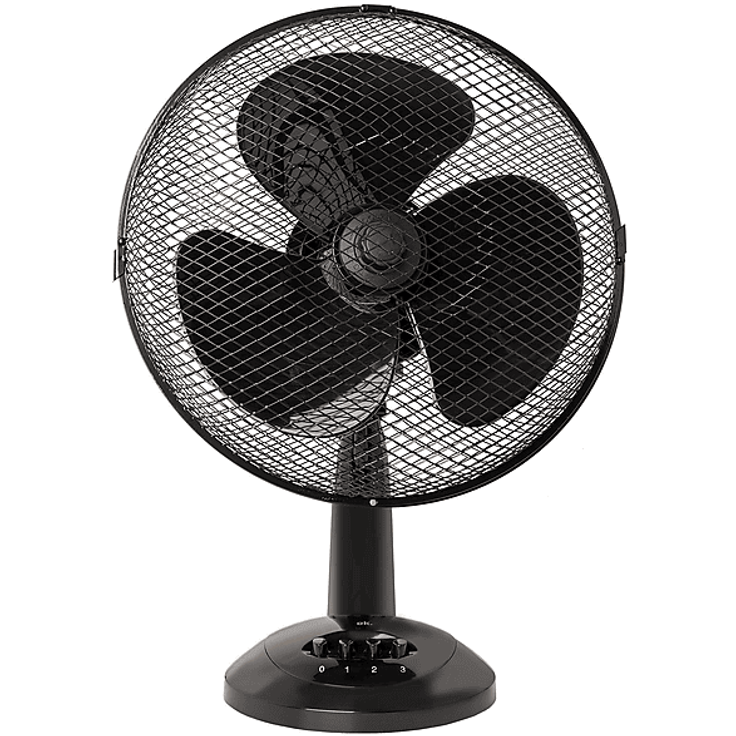 OK. OTF 30323 B Tischventilator, 40 Watt, schwarz